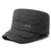 Sombrero para hombres de mediana edad y ancianos, sombrero de invierno tipo gorra plana para papá, sombrero de algodón cálido y grueso a prueba de frío para exteriores, abuelo, hombre mayor