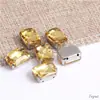 Taladro de Garra Octagonal Rectangular Strass Rectangular Vidrio Rectangular Taladro Cosido a Mano Joyería DIY Ropa Accesorios de Boda Accesorios