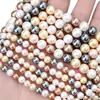 Perlas de Concha de Agua Dulce Naturales de Alto Brillo, Cuentas Sueltas para Accesorios de Joyería DIY, Pulseras, Collares, Cuentas