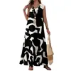 Comercio Exterior Europeo y Americano Transfronterizo Ropa de Mujer Amazon Moda Verano 2026 Vestido Largo Estampado Casual Holgado