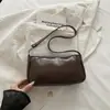 Diseño de nicho francés versión coreana versátil patrón de cocodrilo bolso baguette bolso de axila retro 2026 nuevo bolso de mano bolso de hombro