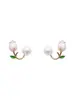Pendientes de perla de tulipán pendientes Diseñador de Corea del Sur diseño original 2022 nueva moda pendientes de temperamento con sensación de alta gama