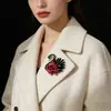 Broche de Animal de Cristal, Ropa de Noche de Alta Gama para Mujer, Accesorio de Lujo Ligero, Pin Único, Pin de Solapa para Traje, Cisne
