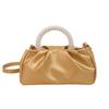 Bolso de Hombro Cruzado Simple de Moda Francesa Dulce con Textura Plisada de Verano Nube para Mujer 2025 Nuevo