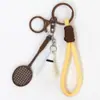Huayang Badminton Pingente de Chaveiro DIY Corda de Chave Rede de Lanyard Fivela de Metal Acessórios Dia do Professor