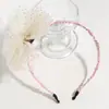 Diadema de Sombrero de Cumpleaños de Malla Linda Transfronteriza Diadema Fina con Lazo Dulce y Juguetón Accesorio para el Cabello de Exterior para Niños