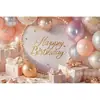 Telón de fondo de cumpleaños más vendido de Temu transfronterizo, decoraciones de globos, arreglos de regalos, decoraciones para fiestas y ambiente del hogar