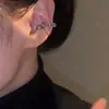 Estilo europeu e americano, clipes de orelha únicos, brincos lisos em formato de gota, não requerem furo na orelha, minimalistas e chiques, ear cuff retrô, modernos para o uso diário.