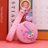 Espejo de maquillaje plegable resistente a caídas, versión coreana de dibujos animados, nuevo, empaque individual, espejo plegable duradero, regalo, venta al por mayor