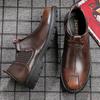 Sapatos masculinos de couro Northern Xinjiang Wolf, estilo britânico, retrô, cano baixo, Martins, ferramentas elegantes e versáteis