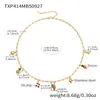 Elementos de Frutas Dulces y Jugosas Misteriosas Pulsera de Múltiples Colgantes DIY Collar Tobillera Chapado en Oro de 18 Quilates Joyería Elegante Versátil