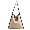 2025 Nuevo Nicho Simple Casual Contraste Lona Bolso Tote Todo Combinable Viajero Estudiante Clase Bolso de Hombro Mujer