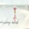 Aretes Serie Oro Rosa F136 Aleación de Titanio 2 Piezas G23 Titanio Rosca Interna Zirconia Studs Labret Aretes Joyería para Piercing