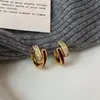 Pendientes de Zirconia con Esmalte Rojo Goteante de Lujo Ligero para Mujer, Estilo Nuevo, Dulce Nicho, Pendientes de Gama Alta, Pendientes Exquisitos y Sencillos
