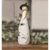 Conjunto de Figuras de Bruxa de Halloween Transfronteiriço, Figura de Bruxa Excêntrica de Elfo, Conjunto Decorativo Fofo, Ornamento de Luxo Leve
