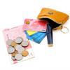 Bolsa de Cuero con Cremallera Directa de Fábrica Casual Delgada Capa Superior Cuero Vacuno Monedero para Mujer Estuche Universal para Llaves Tarjetero