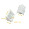 Soportes de Esquina Engrosados de Plástico en Stock para Fijar Estantes, Gabinetes y Armarios Accesorios de Ferretería para Muebles de Ángulo Recto de 90 Grados