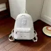 Mochila ins coreana versátil e muito estilosa, bolsa de coelho bordada popular com estrela, mochila feminina simples e fofa