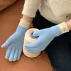 Guantes de Pantalla Táctil Versátiles de Color Caramelo, Nuevos para Otoño e Invierno, Tejidos de Lana, Resistentes al Frío y Cálidos, de Amazon Transfronterizo