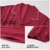 Pijama de algodón puro para hombre, de manga larga, rojo, para primavera y otoño, de boda y para recién casados, 100% algodón, talla grande, ropa de casa, traje del año zodiacal para hombre