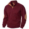 Nova Jaqueta Moletom Masculina com Gola Alta Masculina Tricô Ponto Jogado Jacquard Casual Cardigan Moletom