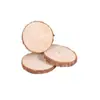 Base Criativa de Cortiça de Pinus para Copos, Fatias de Madeira Natural, Fatias de Madeira com Anéis de Árvore DIY, Adereços de Fotografia para Jardim de Infância Pintados à Mão