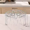 Rack para Brochetas de Barbacoa Verticales sin Volteo de Acero Inoxidable 304 para Horno Doméstico con Freidora de Aire y Estufa Colgante