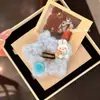 Otoño e Invierno Estrella Lindo Botón Miffy Conejo Peludo Dulce Pasador Niña Pasador de Pelo de Felpa Flequillo BB Accesorios para el Cabello