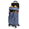 Bolsa de carrito retráctil bolsa de compras de supermercado plegable portátil Carrito de compras de rueda universal compras de comestibles carrito de arrastre para el hogar camping