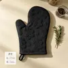 Venta directa de fábrica guantes simples para horno microondas de cocina resistentes a altas temperaturas, guantes engrosados con aislamiento térmico anti-quemaduras para hornear