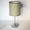 Estilo Nórdico Americano Simple Galvanizado Moda Moderna Tela Lino Lámpara de Mesa Lámpara de Mesita de Noche Luz Nocturna Dormitorio Lámpara de Mesa Pequeña