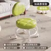 Taburete Pequeño Giratorio con Ruedas para Uso Doméstico, Taburete Bajo con Soporte Lumbar, Respaldo Acolchado Grueso Silencioso y Suave, Silla Pequeña con Ruedas para Movilidad y Estar Sentado Largo