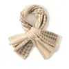 Bufanda de Cachemir a Cuadros para Otoño e Invierno para Mujer, Tejida Estilo Coreano Versátil Calentador de Cuello, Bufanda de Combinación de Colores, Bufanda Pequeña Cruzada