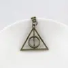 Pulseira Harry Potter Transfronteiriça Retrô Simples Pombo de Ouro Asas Relíquias da Morte Coruja Colar