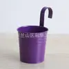 Macetas Colgantes de Metal Transfronterizas con Ganchos para Balcón de Casa, Cubos Pequeños para Flores, Macetas Colgantes de Jardín