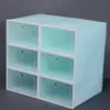 Caixas de Armazenamento Visuais Transfronteiriças, Caixas de Sapato Estilo Simples, Venda Direta de Fabricantes, Armários Organizadores de Sapato de Plástico, Caixas de Exposição Atacado