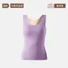 Colete Térmico Feminino Feito de Caxemira e Seda, Sem Costura, Quente, Tamanho Grande, para Outono e Inverno, com Fleece Adicionado, Adequado como Camada Base ou Roupa Íntima