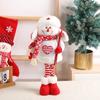 Boneca retrátil de tecido de natal desenho animado velho alce decoração de natal decoração de árvore de natal decoração de janela boneca