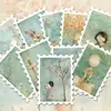 36 Adesivos de Carimbo de Coelho Frescos e Curativos em Estilo Floresta Pastoral para Diários DIY, Malas, Adesivos Decorativos de PVC Atacado