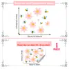 D22813 Múltiples Modelos de la Serie Flor de Abeja de Viento Ns Pegatinas Electrostáticas para Ventana para Decoración de Vidrio de Tienda y Hogar, Visibles por Ambos Lados