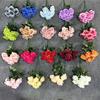 Ramo Búlgaro Falso de 9 Cabezas Simulado Flor de Seda Flor Artificial de Plástico Decoración de Sala de Estar de Alta Gama Flor de Boda Producto Terminado