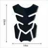 Protetor de Tanque de Combustível para Motocicleta Adesivo de Carro Peixe Ossudo Modificado Tanque de Combustível Acessórios Suzuki Yamaha Estéreo 3D Cola Macia Preto Puro