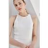 Vestido de noiva leve de cetim francês rabo de peixe novo branco ao ar livre Mori simples ao ar livre fio viagem fotografia certificado vestido de boas-vindas