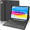 Adecuado para iPad Tablet Pro11 Funda Protectora Air7 con Teclado Bluetooth Táctil Ranura para Lápiz Décima Generación Funda de Cuero Th