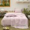 2026 Nuevo Modelo Esterilla Refrigerante Hielo Frijol Juego de Tres Piezas Espuma de Enfriamiento Pe de Polímero Alto Falda de Cama Grande Esterilla Refrigerante - Tulipán