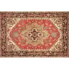 Alfombra Grande Retro de Lujo Ligero Transfronteriza, Alfombra Antideslizante para Sala de Estar, Alfombra Suave de Imitación Cachemir, Alfombra Resistente al Desgaste y Anticaídas