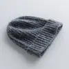 Fornecimento Atacadista da Fábrica de Origem: Gorro Grosso de Quatro Fios, Gorro Tricotado 100% Caxemira, Chapéu de Proteção para as Orelhas Outono e Inverno