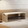 Banco de entrada estilo alemão com sapateira, integrado ao quarto, banco longo no pé da cama, banco para trocar de sapatos na porta, uso doméstico de alta qualidade