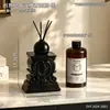 Adorno Difusor de Aroma sin Llama con Patrón Floral en Relieve Retro Difusor de Ratán Sala de Estar Dormitorio Escritorio Fragancia Peculiar Decoración de Mobiliario Suave