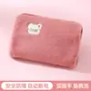 Bolsa de Agua Caliente Recargable de Peluche de Conejo, Calentador Eléctrico Antidesmontaje y Lavable, Bolsa de Agua Caliente para Bebé, Calentador de Manos para Hermana, Calentador Eléctrico de Enchufe